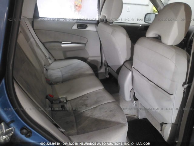 JF2SH6BC0AH793784 - 2010 SUBARU FORESTER XS Синій фото 8