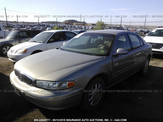 2G4WS52J211164682 - 2001 BUICK CENTURY CUSTOM GOLD photo 2