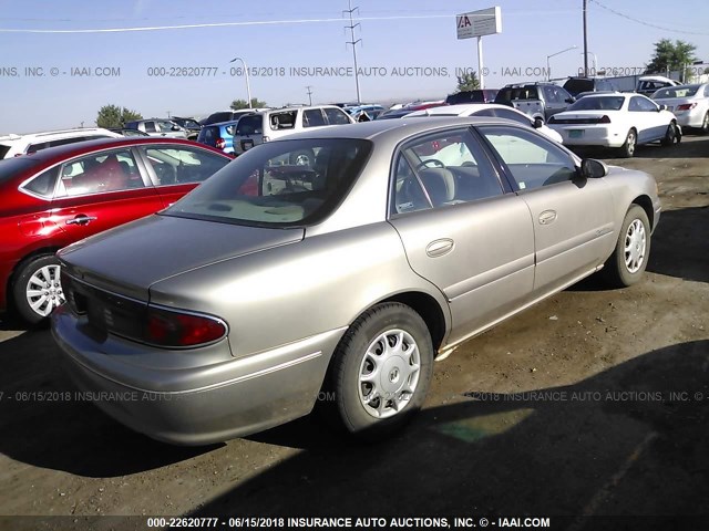 2G4WS52J211164682 - 2001 BUICK CENTURY CUSTOM GOLD photo 4