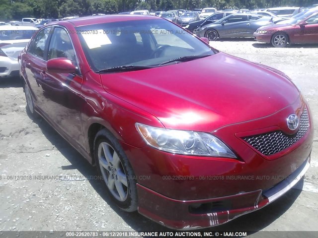 4T1BE46K99U407164 - 2009 TOYOTA CAMRY SE/LE/XLE RED photo 1