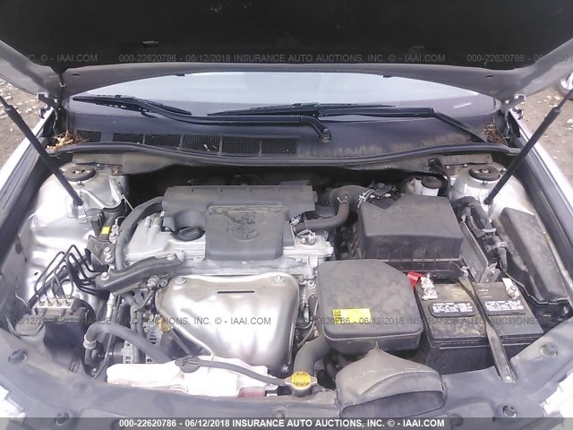 4T4BF1FK2CR224536 - 2012 TOYOTA CAMRY SE/LE/XLE ვერცხლისფერი ფოტო 10