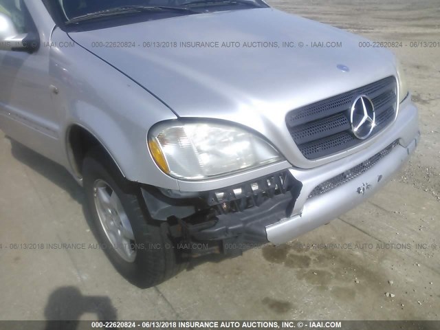 4JGAB54E3YA203144 - 2000 MERCEDES-BENZ ML 320 SILVER photo 6