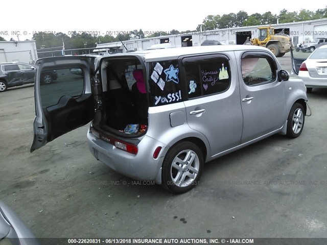 JN8AZ2KR6AT155254 - 2010 NISSAN CUBE S/SL/KROM GRAY photo 4