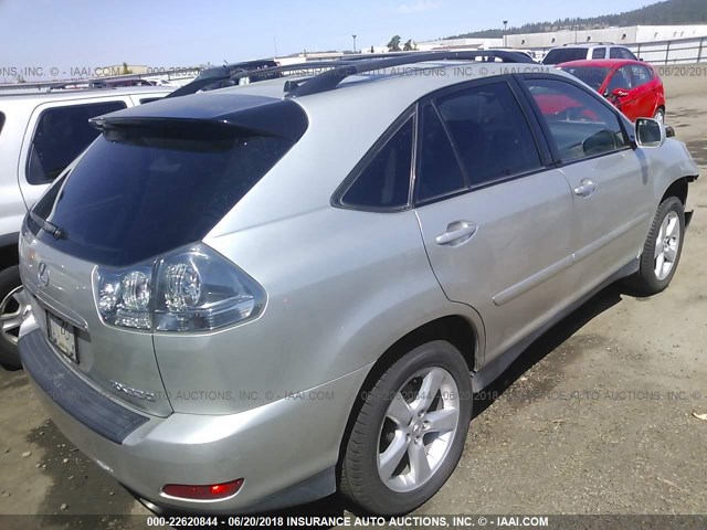 JTJHA31U940011200 - 2004 LEXUS RX 330 SILVER photo 4