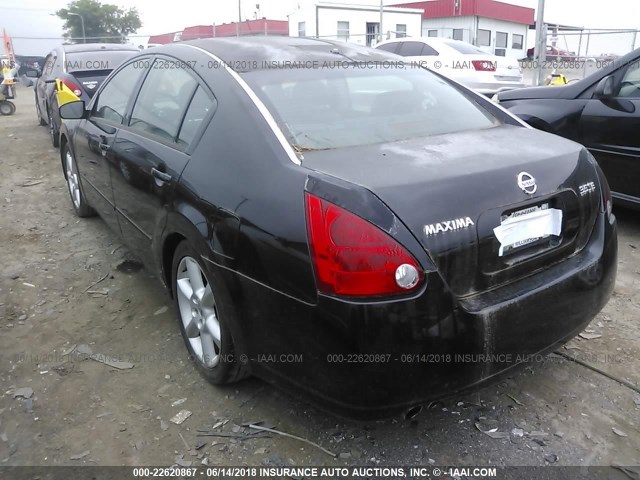 1N4BA41E85C840983 - 2005 NISSAN MAXIMA SE/SL BLACK photo 3