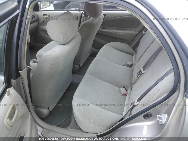 2T1BR12E21C498223 - 2001 TOYOTA COROLLA CE/LE/S BEIGE photo 8