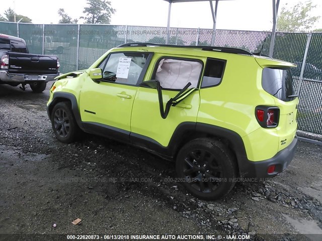 ZACCJBBB4JPG73261 - 2018 JEEP RENEGADE LATITUDE GREEN photo 3