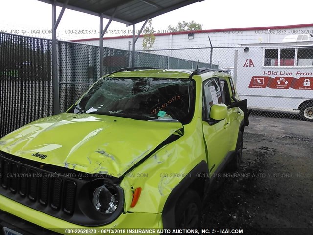 ZACCJBBB4JPG73261 - 2018 JEEP RENEGADE LATITUDE GREEN photo 6