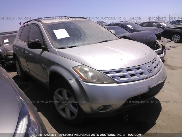 JN8AZ08T84W228473 - 2004 NISSAN MURANO SL/SE SILVER photo 1