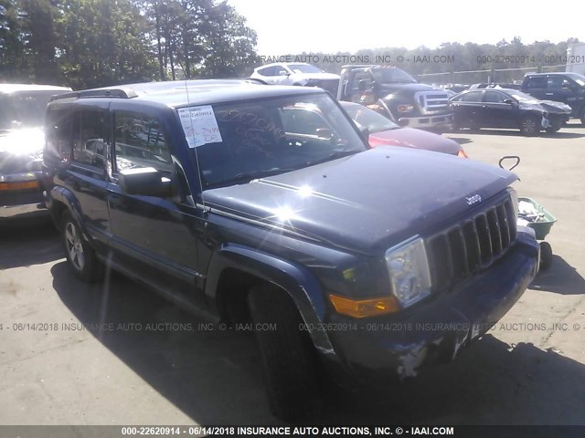 1J8HH48KX6C211151 - 2006 JEEP COMMANDER BLUE photo 1