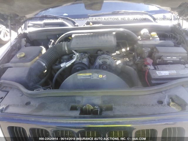 1J8HH48KX6C211151 - 2006 JEEP COMMANDER BLUE photo 10