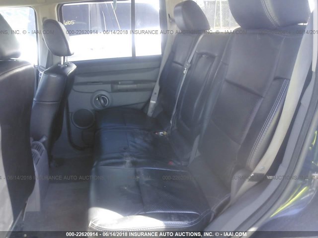 1J8HH48KX6C211151 - 2006 JEEP COMMANDER BLUE photo 8