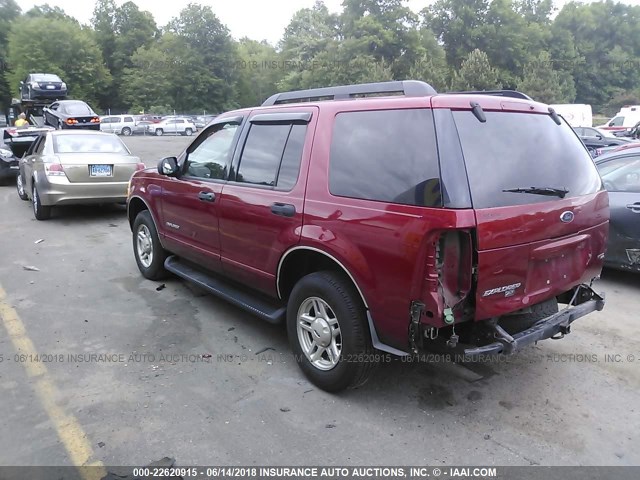 1FMZU63K25ZA14489 - 2005 FORD EXPLORER XLT/XLT SPORT/NBX 红色 照片 3