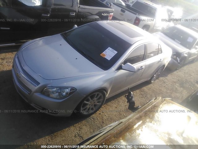 1G1ZE5E14BF307073 - 2011 CHEVROLET MALIBU LTZ 银色 照片 2