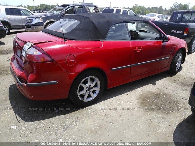 YS3FD79Y266110580 - 2006 SAAB 9-3 RED photo 4