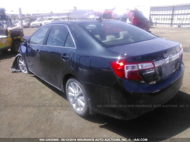 4T1BF1FK7CU592186 - 2012 TOYOTA CAMRY SE/LE/XLE 黑色 照片 3