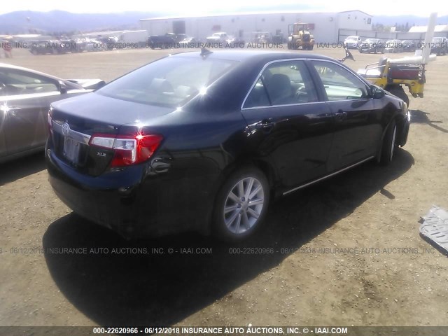 4T1BF1FK7CU592186 - 2012 TOYOTA CAMRY SE/LE/XLE 黑色 照片 4