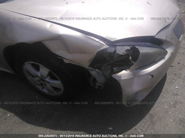 2G2WP522351137824 - 2005 PONTIAC GRAND PRIX GOLD photo 6