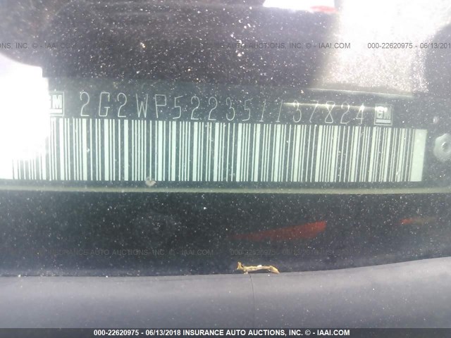 2G2WP522351137824 - 2005 PONTIAC GRAND PRIX GOLD photo 9