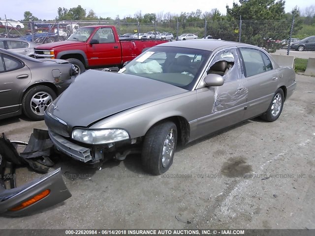 1G4CW54K214190331 - 2001 BUICK PARK AVENUE  BEIGE photo 2