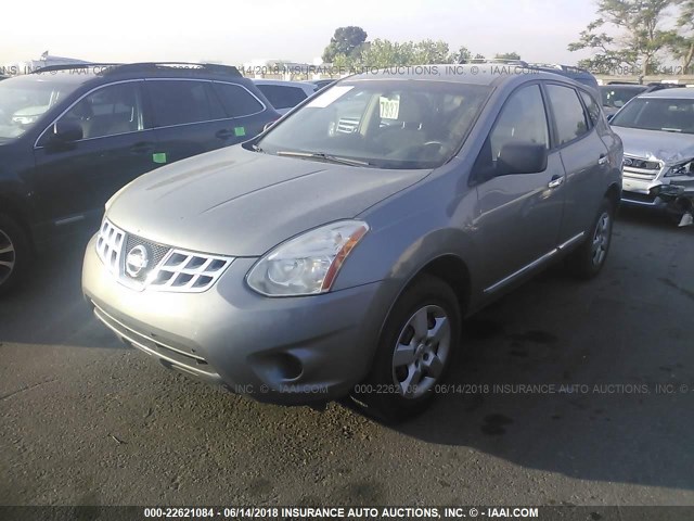 JN8AS5MVXCW400025 - 2012 NISSAN ROGUE S/SV SILVER photo 2