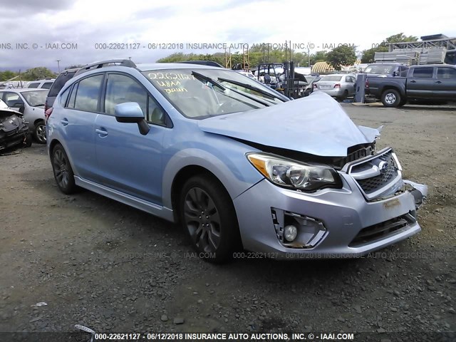 JF1GPAL64CH216400 - 2012 SUBARU IMPREZA SPORT PREMIUM Light Blue photo 1