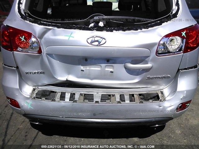 5NMSG13D37H006894 - 2007 HYUNDAI SANTA FE GLS SILVER photo 6