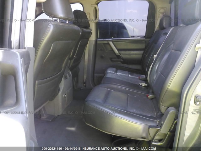 1N6AA07B05N566109 - 2005 NISSAN TITAN XE/SE/LE GRAY photo 8