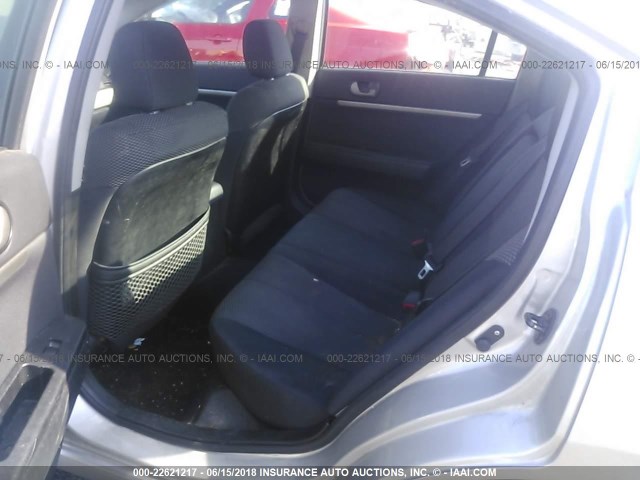 4A32B2FF1CE017937 - 2012 MITSUBISHI GALANT FE SILVER photo 8