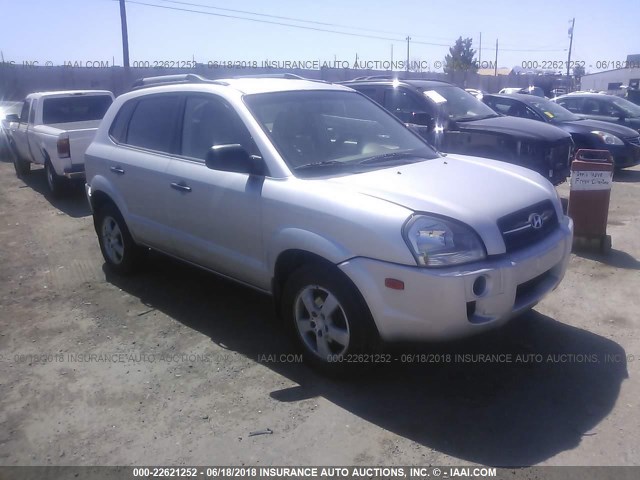 KM8JM12B87U515453 - 2007 HYUNDAI TUCSON GLS SILVER photo 1