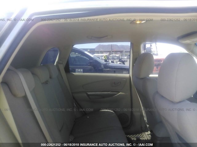 KM8JM12B87U515453 - 2007 HYUNDAI TUCSON GLS SILVER photo 8