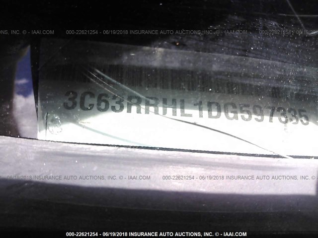 3C63RRHL1DG597335 - 2013 RAM 3500 SLT WHITE photo 9