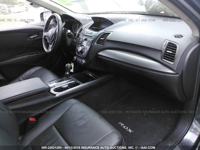 5J8TB4H33FL031619 - 2015 ACURA RDX GRAY photo 5