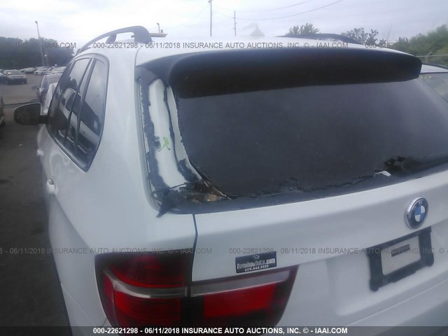 5UXFE83597LZ45859 - 2007 BMW X5 4.8I WHITE photo 6
