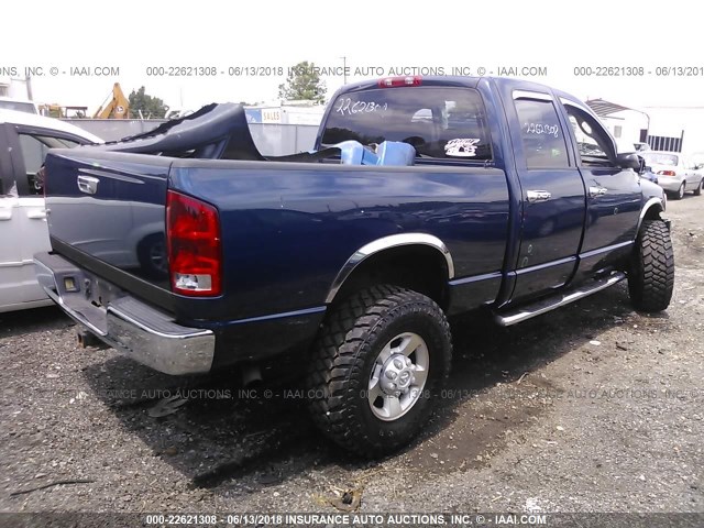 3D7KU28D74G219447 - 2004 DODGE RAM 2500 ST/SLT 蓝色 照片 4