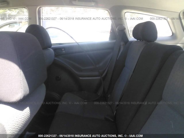 2T1KR32E94C310555 - 2004 TOYOTA COROLLA MATRIX XR SILVER photo 8