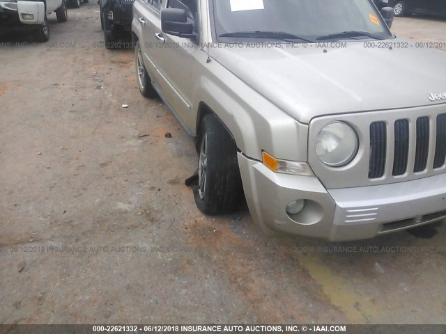 1J8FT48B89D188652 - 2009 JEEP PATRIOT LIMITED GRAY photo 6