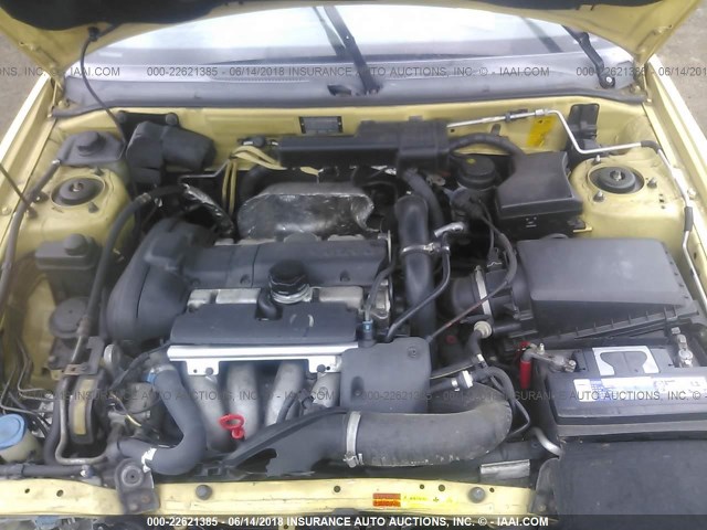 YV1VW29571F650547 - 2001 VOLVO V40 1.9T YELLOW photo 10