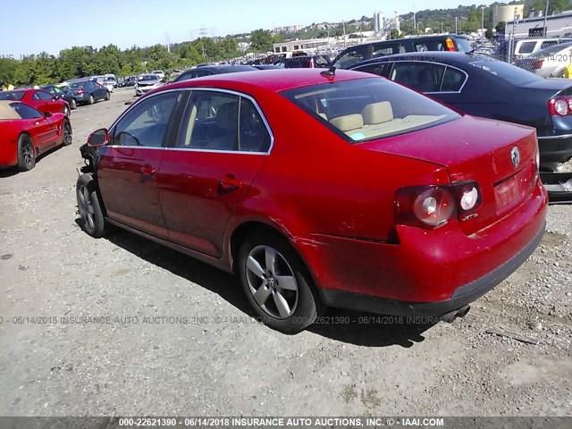 3VWRM71K38M199149 - 2008 VOLKSWAGEN JETTA SE/SEL RED photo 3