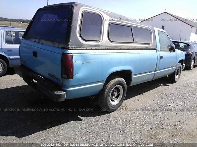 1GTEC14Z6PE550179 - 1993 GMC SIERRA C1500 Light Blue photo 4