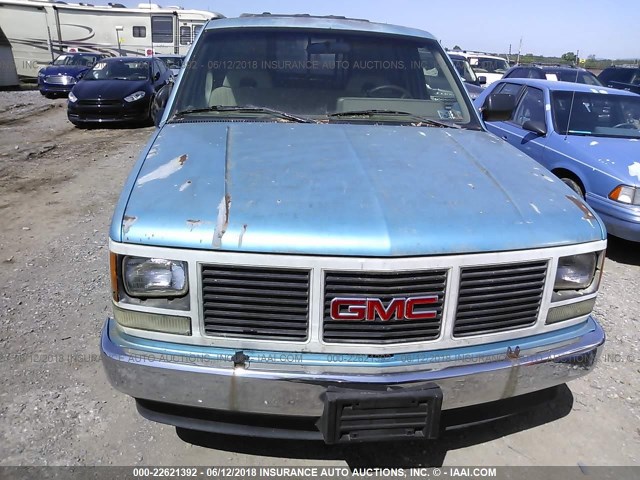 1GTEC14Z6PE550179 - 1993 GMC SIERRA C1500 Light Blue photo 6