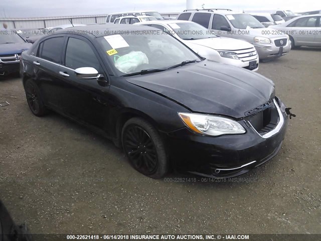 1C3CCBCB0CN277899 - 2012 CHRYSLER 200 LIMITED BLACK photo 1