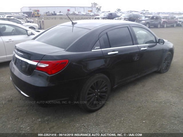 1C3CCBCB0CN277899 - 2012 CHRYSLER 200 LIMITED BLACK photo 4