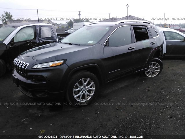 1C4PJMCS5FW610482 - 2015 JEEP CHEROKEE LATITUDE GRAY photo 2