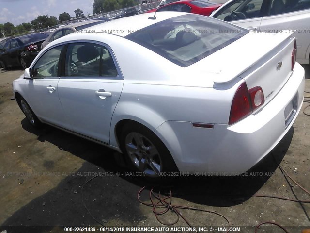 1G1ZH57BX9F147336 - 2009 CHEVROLET MALIBU 1LT 白色 照片 3
