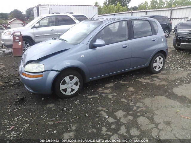 KL1TD666X6B560113 - 2006 CHEVROLET AVEO LS Light Blue photo 2