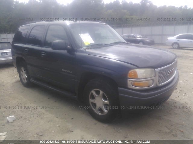 1GKEK63U43J336805 - 2003 GMC YUKON DENALI GRAY photo 1