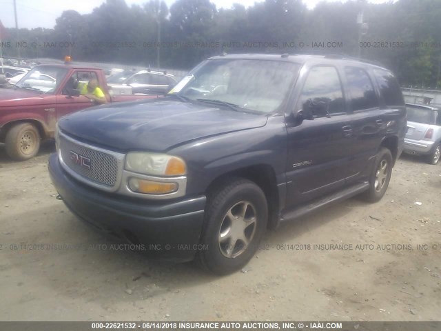 1GKEK63U43J336805 - 2003 GMC YUKON DENALI GRAY photo 2