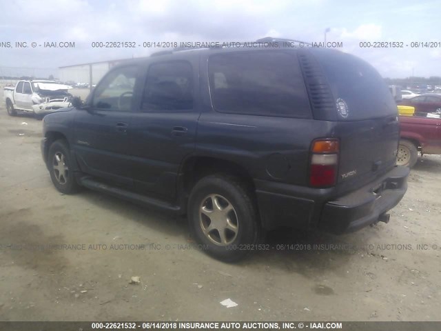 1GKEK63U43J336805 - 2003 GMC YUKON DENALI GRAY photo 3