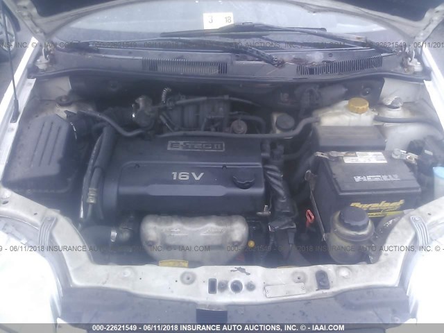 KL1TJ52654B207381 - 2004 CHEVROLET AVEO LS 白色 照片 10